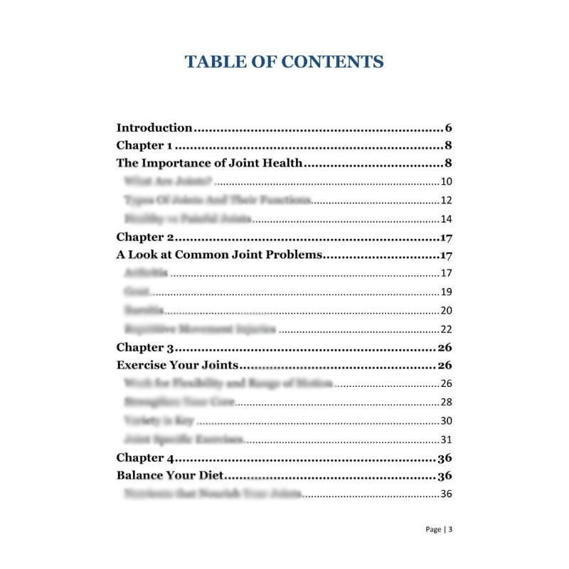 Joint Health 101 - Ebook - ExtraHealthy